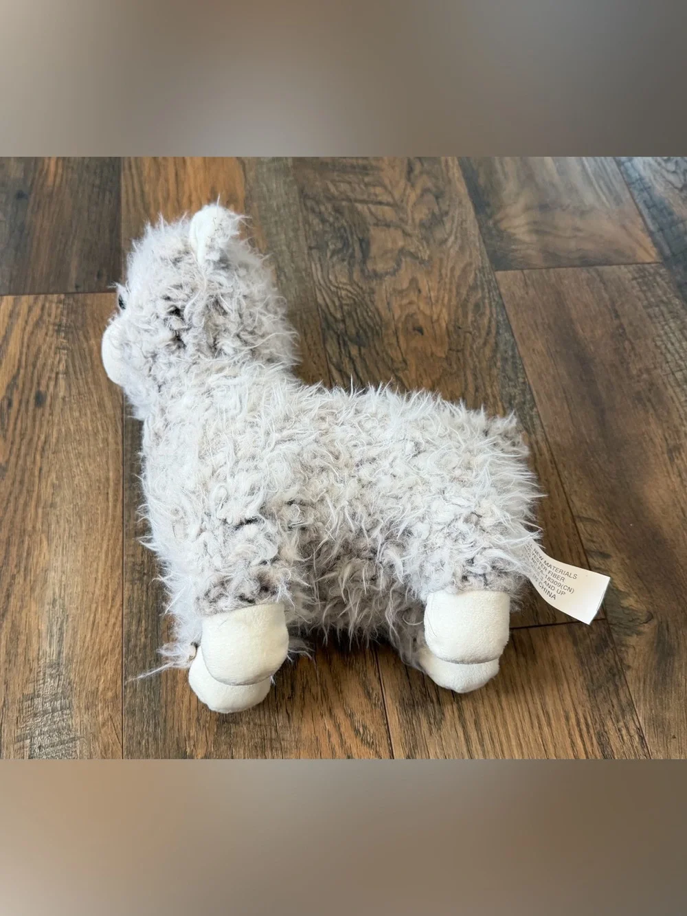 Stuffed Animal Gray Llama
